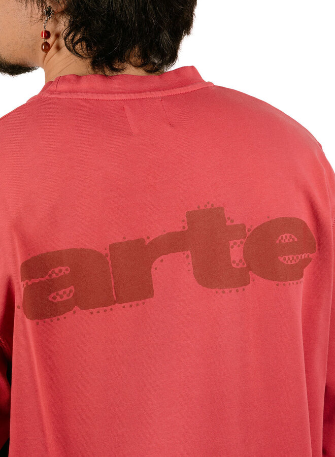 Stencil Sunfade Longsleeve Bordeaux