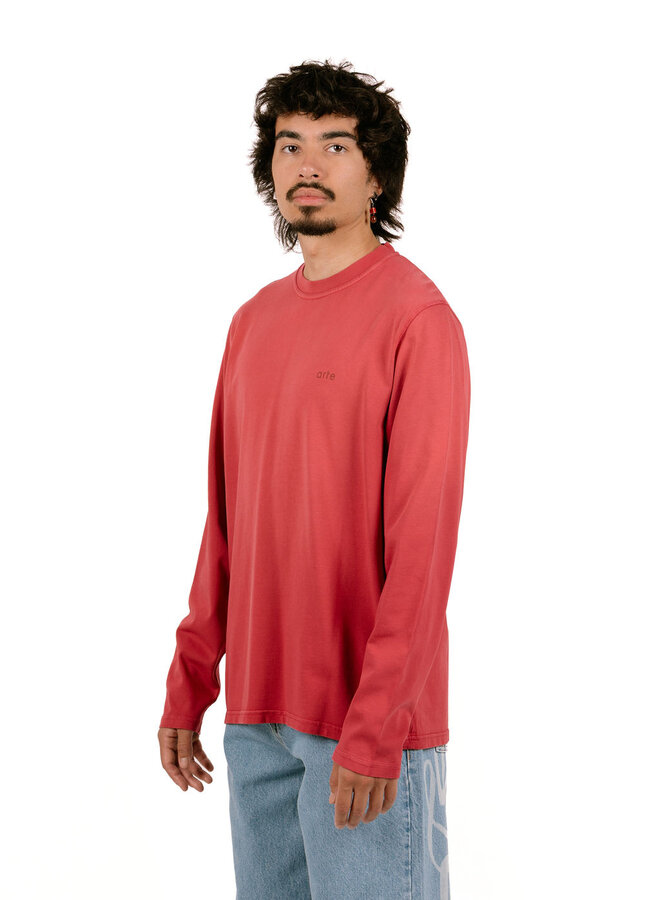 Stencil Sunfade Longsleeve Bordeaux