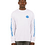 Logo Longsleeve White / Cobalt