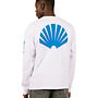 Logo Longsleeve White / Cobalt