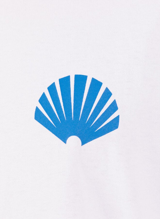 Logo Longsleeve White / Cobalt