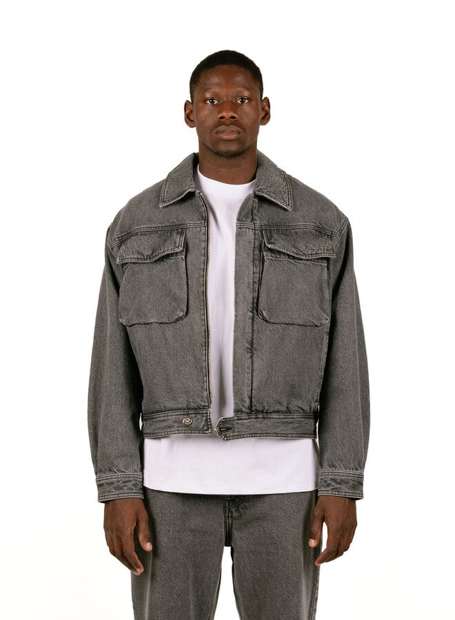 Denim Jacket Washed Black