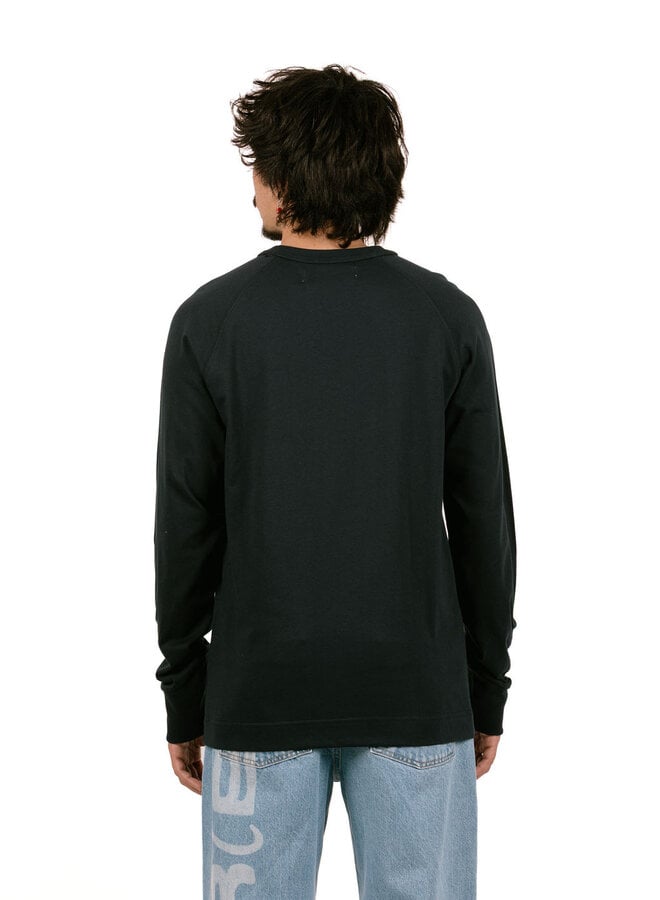 Airbrushed Emblem Raglan Longsleeve Navy