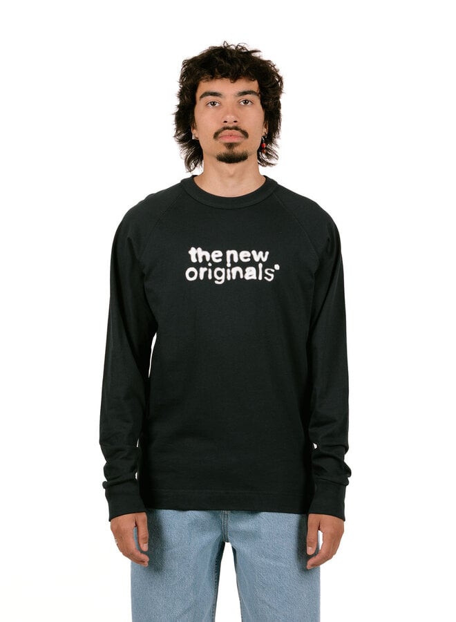 Airbrushed Emblem Raglan Longsleeve Navy