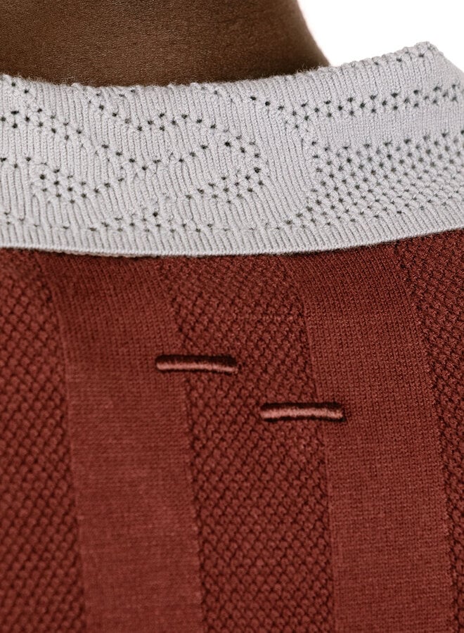 Knit Football Jersey Bitter Chocolate