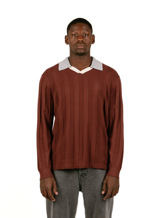 Knit Football Jersey Bitter Chocolate