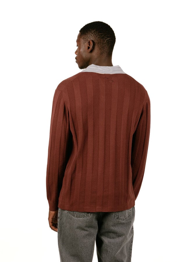 Knit Football Jersey Bitter Chocolate