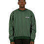 Vertical Lines Crewneck Green