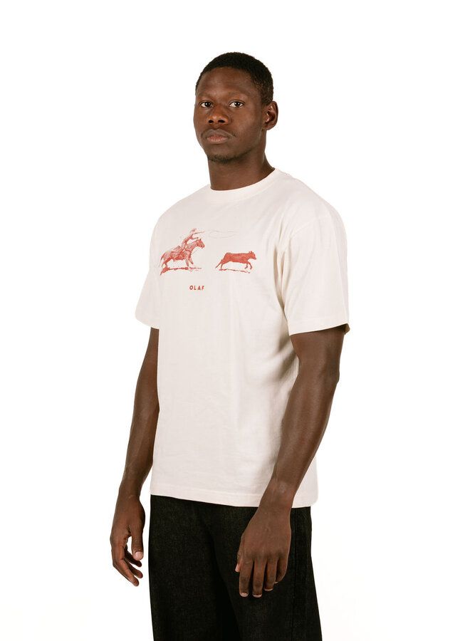 Cowboy Bull Tee Off White