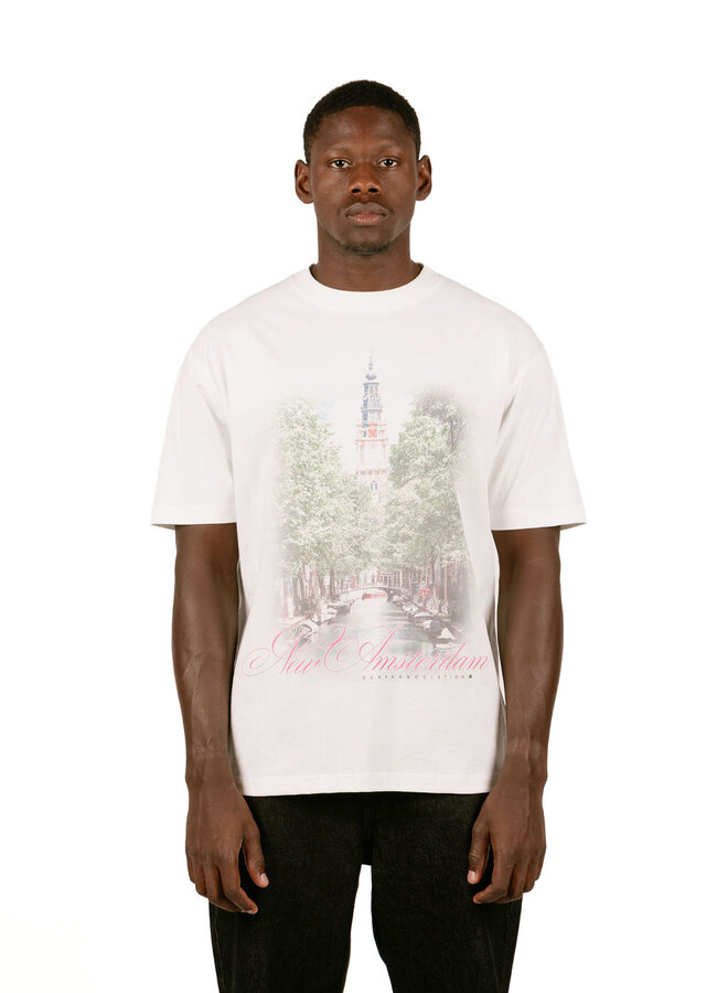 City Of Water Tee Washed White
