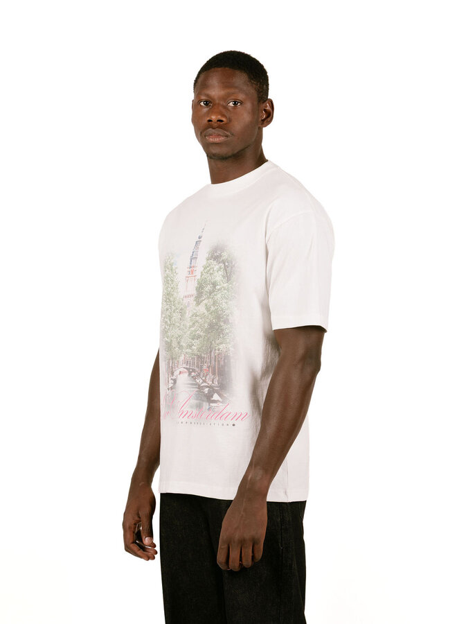 City Of Water Tee Washed White