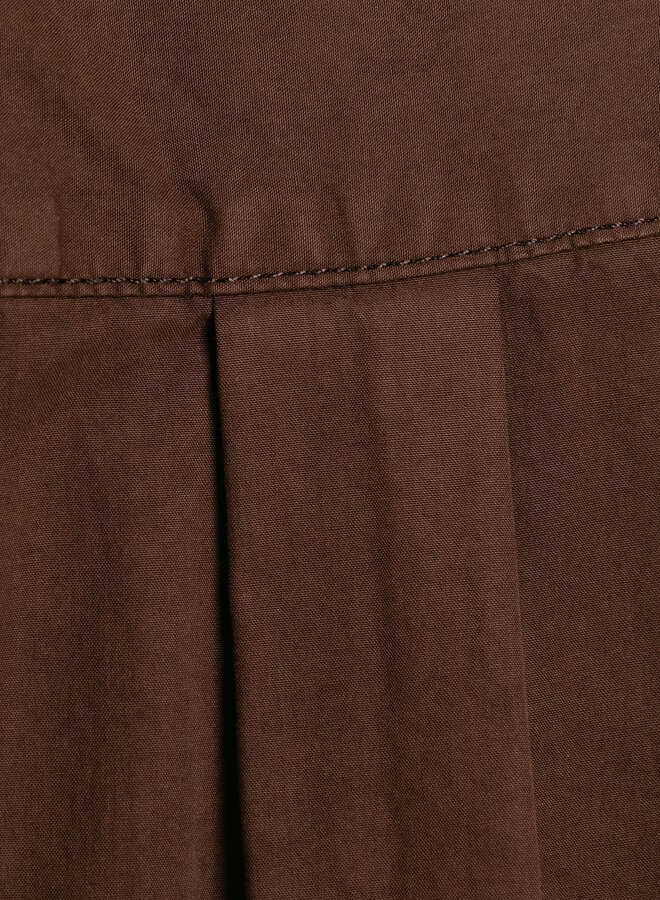 Washed Oversized Shirt Chocolate Plum