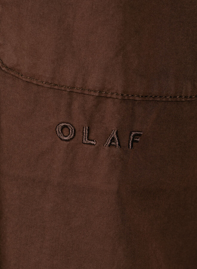 Washed Oversized Shirt Chocolate Plum