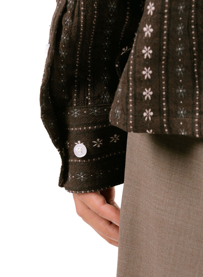 Cowboy Boxy Shirt Chocolate Plum