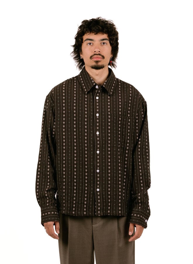 Cowboy Boxy Shirt Chocolate Plum