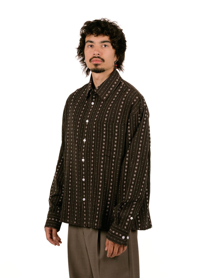 Cowboy Boxy Shirt Chocolate Plum