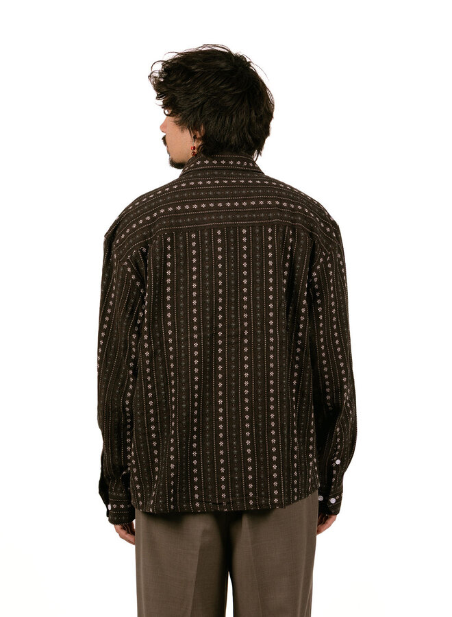 Cowboy Boxy Shirt Chocolate Plum
