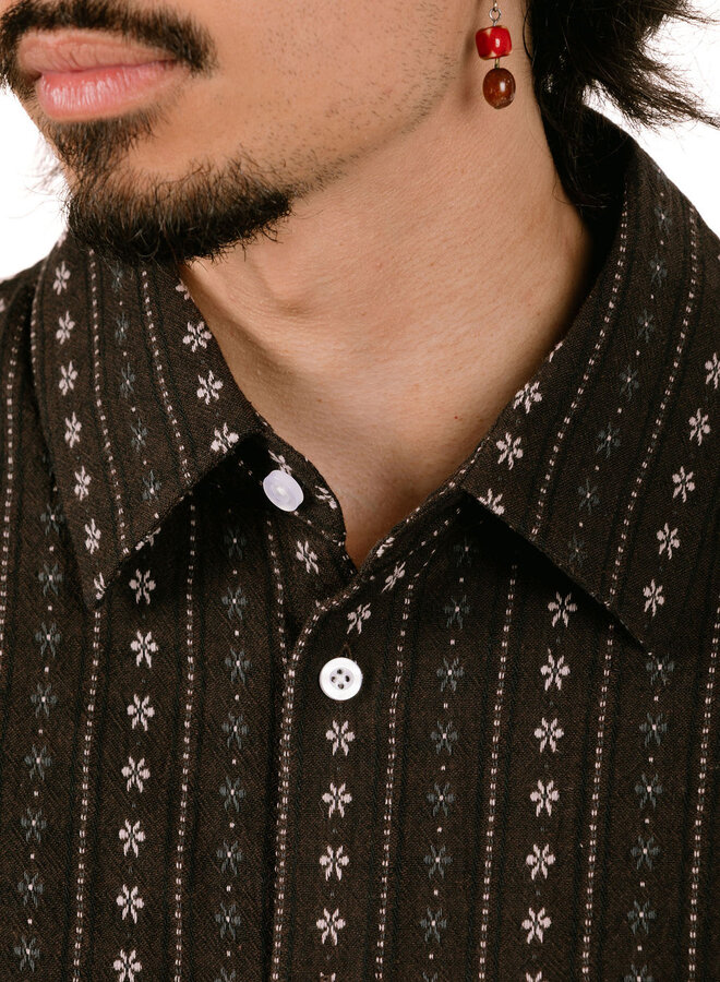Cowboy Boxy Shirt Chocolate Plum