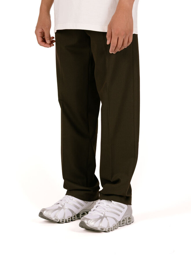 Slim Elasticated Pant Chocolate Plum