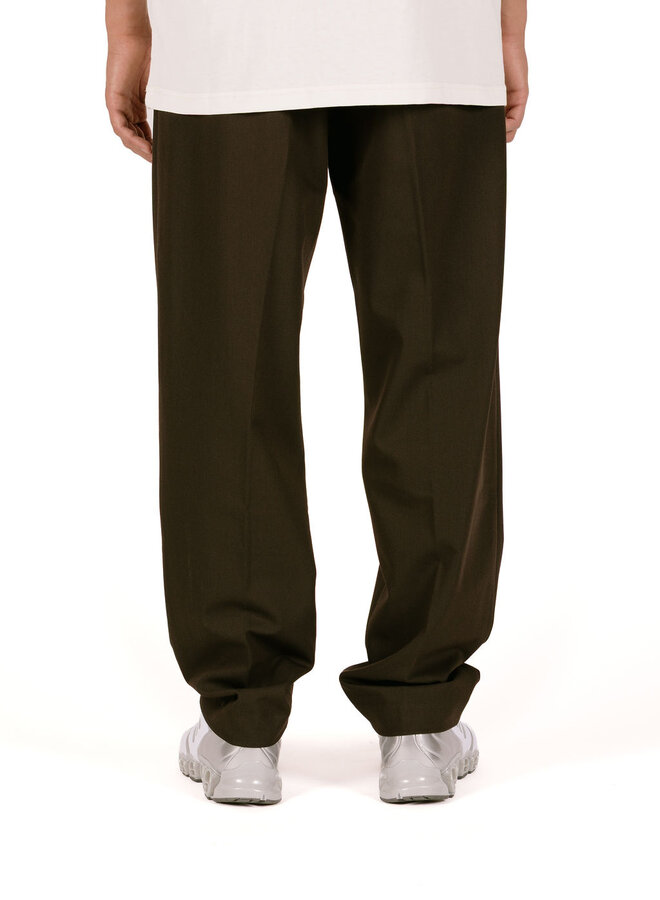 Slim Elasticated Pant Chocolate Plum