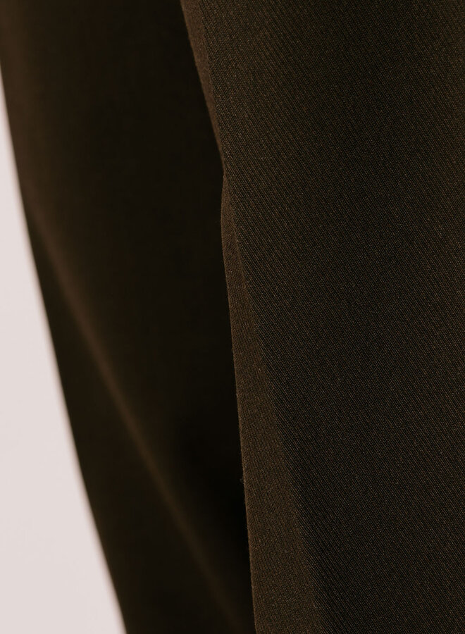 Slim Elasticated Pant Chocolate Plum