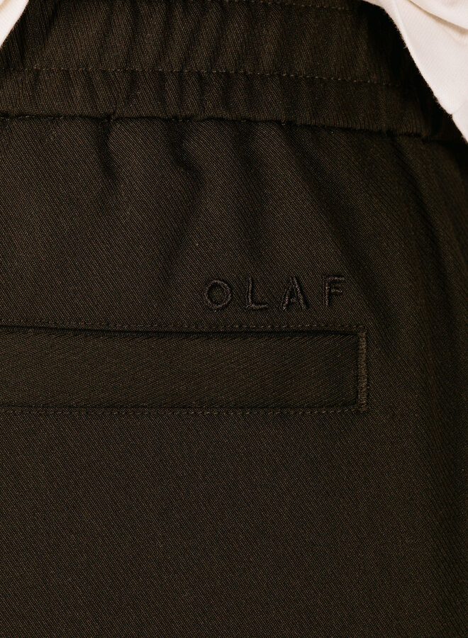 Slim Elasticated Pant Chocolate Plum