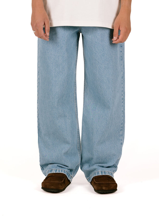 Stencil Uniform Denim Pants Denim Bleach
