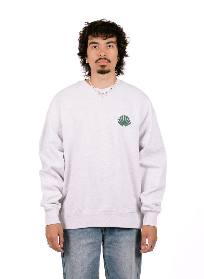 Logo Crewneck Ash / Bottle Green