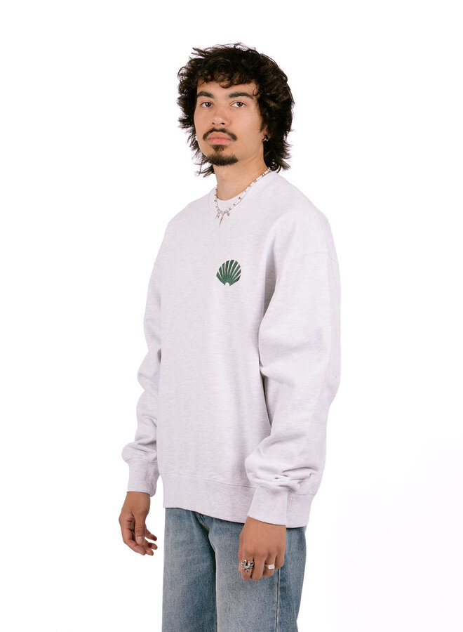 Logo Crewneck Ash / Bottle Green