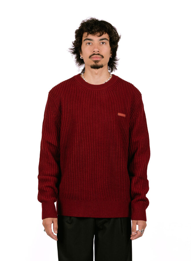 Knitted Crewneck Burgundy
