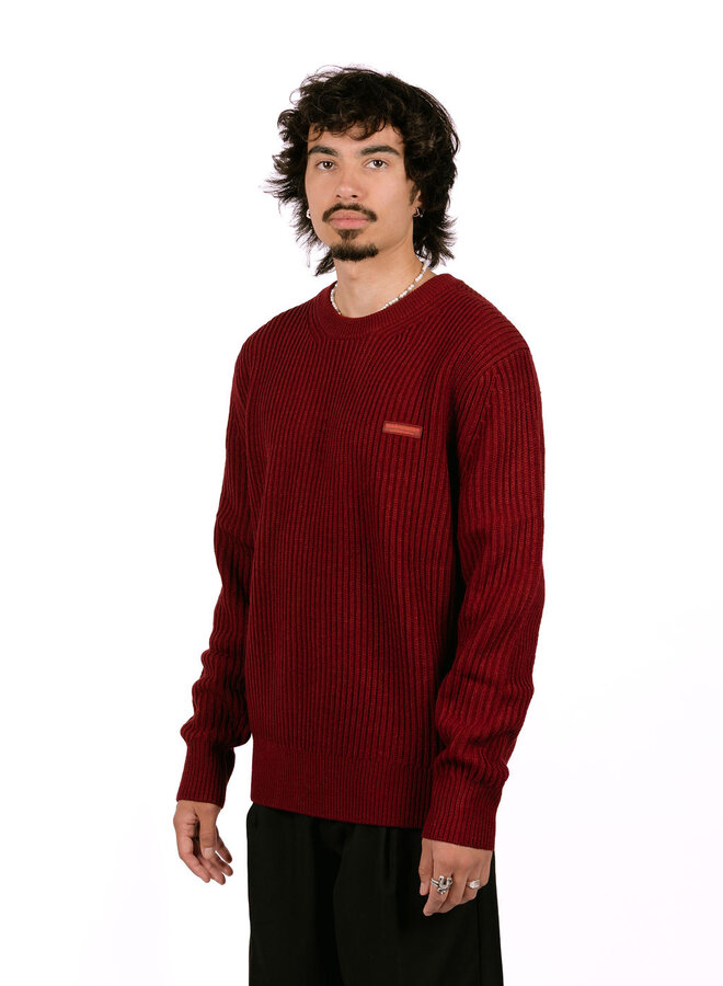Knitted Crewneck Burgundy