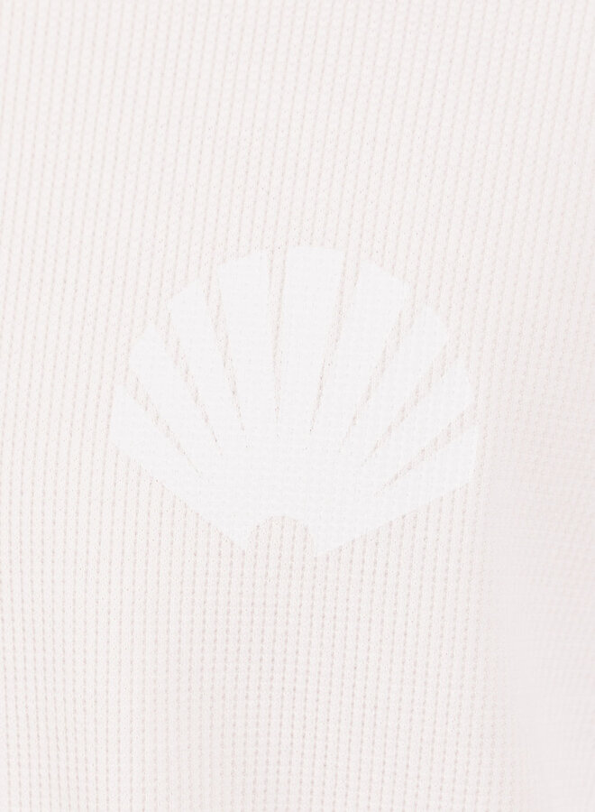 Logo Longsleeve Waffle White