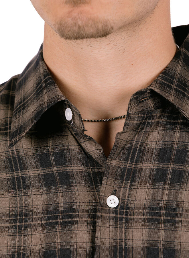 Beach Shirt Night / Grey Check