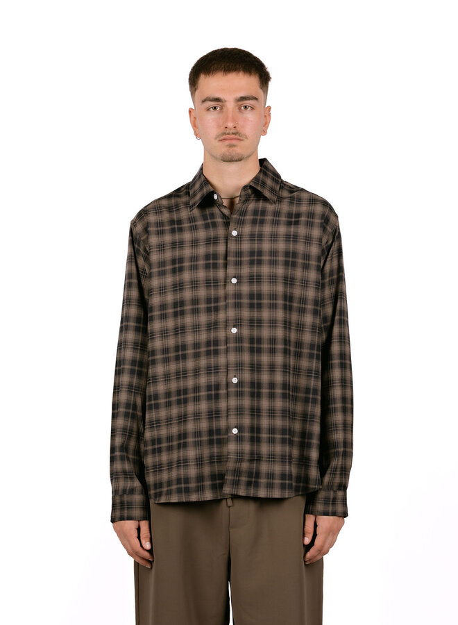 Beach Shirt Night / Grey Check