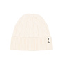 Wool Cable Knitted Beanie / Off White / Mulch