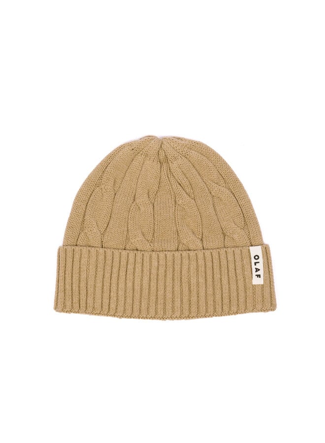 Wool Cable Knitted Beanie Treehouse