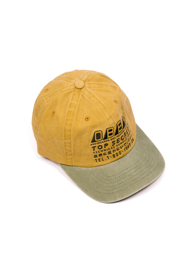 Pigment Obey Top Secret 6 Panel Pigment Mustard Multi