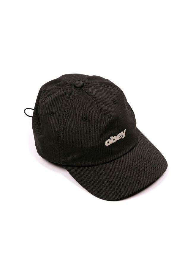 Stride 5 Panel Strapback Black