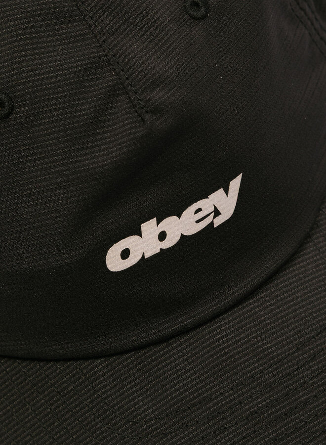 Stride 5 Panel Strapback Black