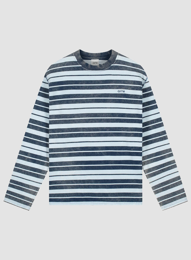 Sunfade Striped Longsleeve Navy / Light Blue