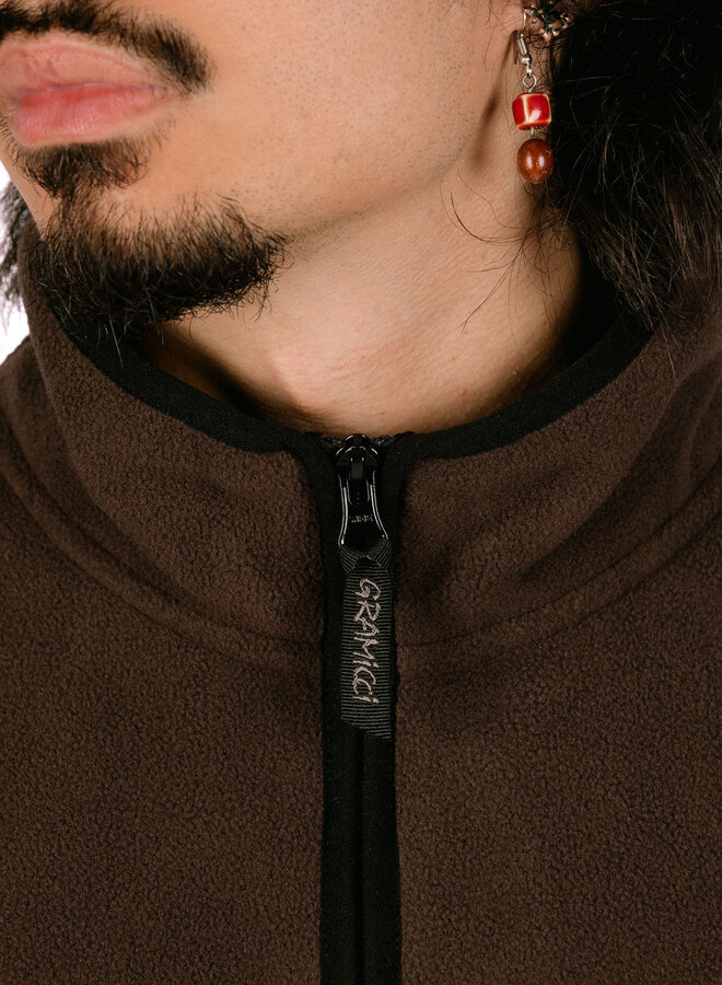 Thermal Fleece Pullover Deep Brown