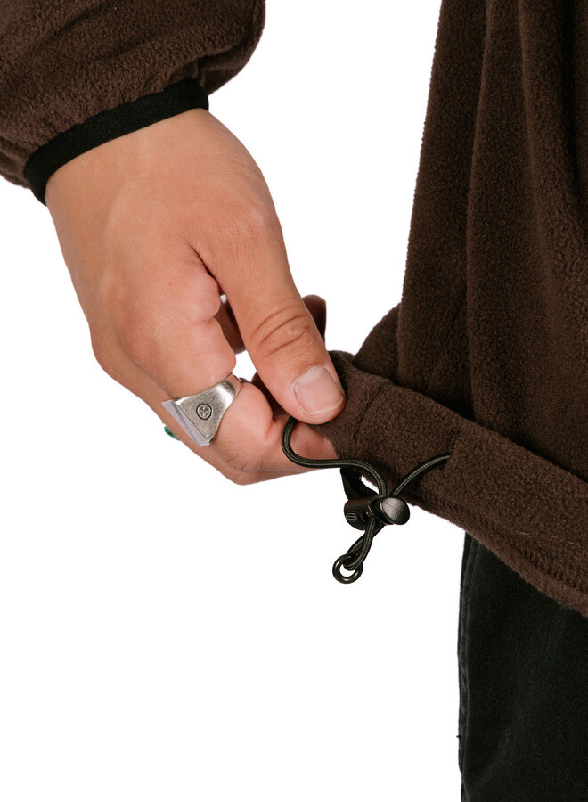 Thermal Fleece Pullover Deep Brown