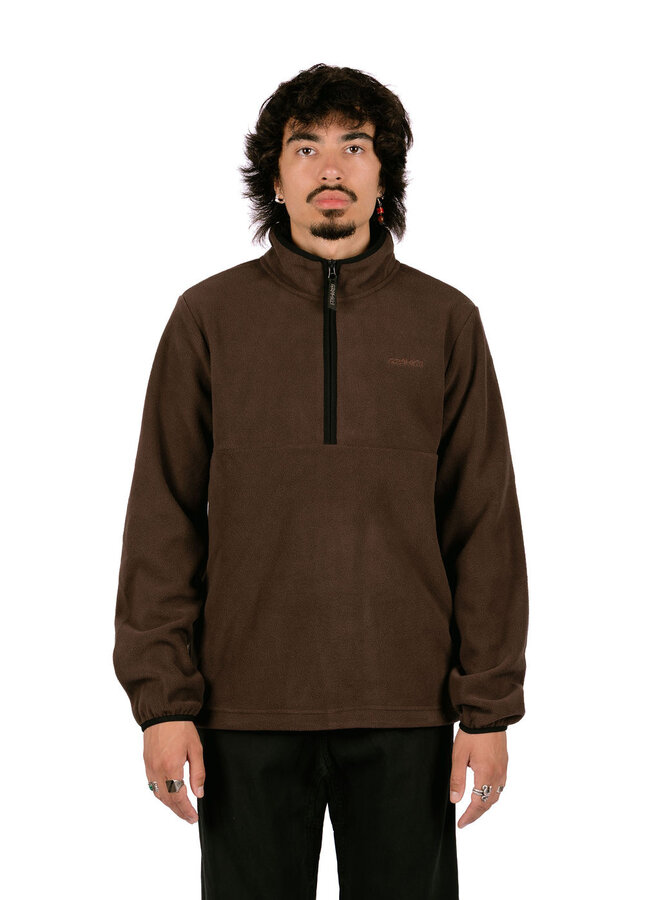 Thermal Fleece Pullover Deep Brown