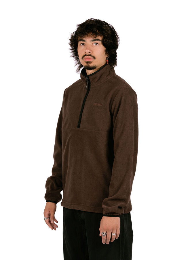 Thermal Fleece Pullover Deep Brown
