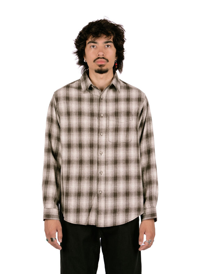 Piled Flannel Shirt Slate