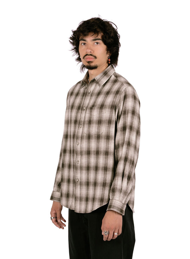 Piled Flannel Shirt Slate