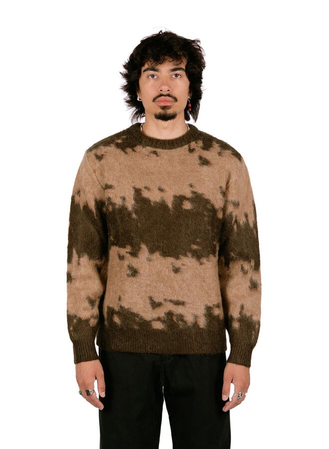 Mohair Splatter Sweater Taupe