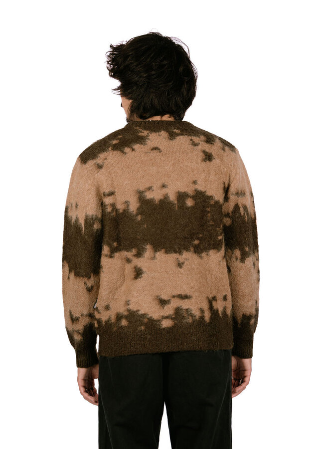 Mohair Splatter Sweater Taupe