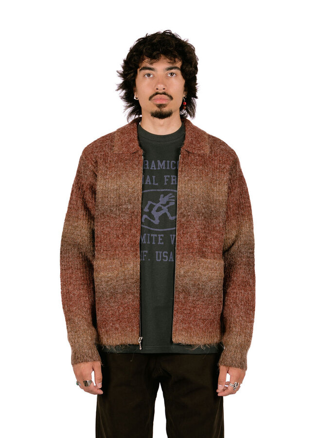 Anton Gradient Cardigan Brown Multi