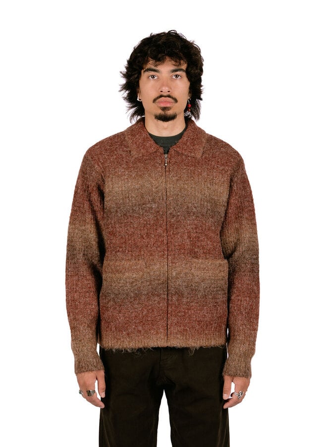 Anton Gradient Cardigan Brown Multi